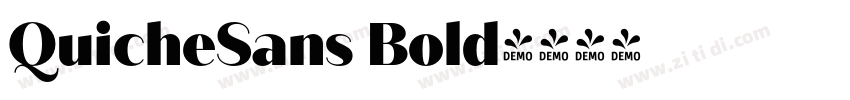 QuicheSans Bold字体转换 QuicheSans Bold字体转换